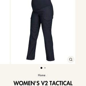 Black Straight Leg Tactical Pants Durable Design